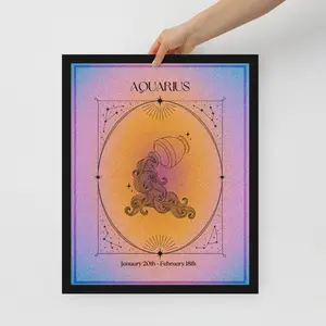 16x20 Aquarius Framed Poster Print