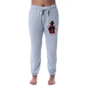 A Nightmare On Elm Street Womens' Freddy Krueger Ready Or Not Here I Come Horror Movie Film Jogger Sleep Pajama Pants