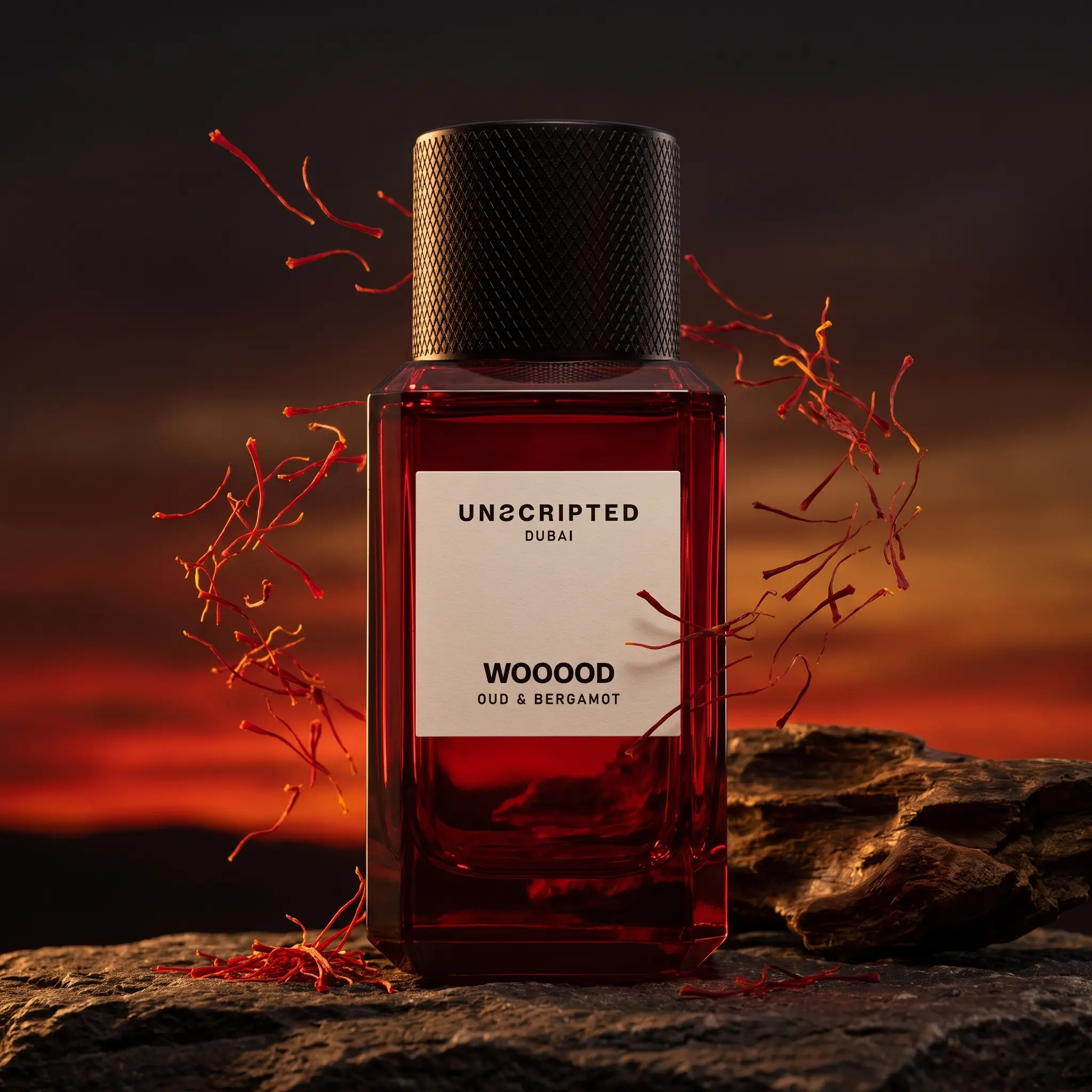 Unscripted Wooood - Perfume For Men And Women - Women Perfume with Saffron, Nutmeg, Musk, Patchouli - Bold, Long-Lasting Mens Cologne - 3.4 oz