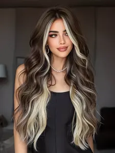 Long and Water Wave Wig, Wavy Synthetic Wigs, Women's Fashionable Natural Elegant Style, High Temperature Synthetic Fiber, Ideal for Various Events