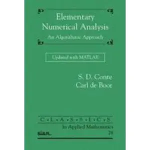 USED-Elementary Numerical Analysis: An Algorithmic Approach by S. D. Conte (Paperback)