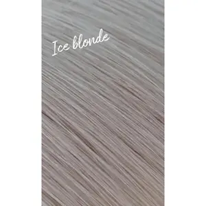 Professional Hand Tied Weft Hair Extensions Ice