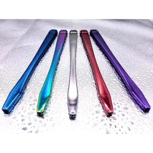 Introducing...! Enjoy finger free, mess-free, germ free eating! Chopsticks Cutlery Reusable Utensil Tableware Stainless Steel Purple