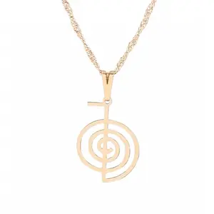 Cho Ku Rei Reiki Symbol Necklace (Gold)