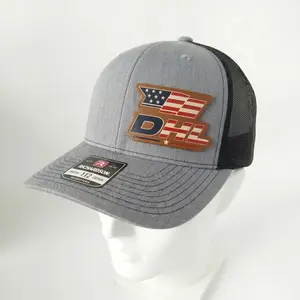 DHL Freedom Route Patriotic Leather Patch Trucker Hat for Men Women USA Flag Independence Day Snapback Mesh Baseball Cap July 4th American Pride Outdoor Casual Summer Hat for BBQ Fireworks Parade Travel Style