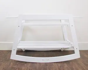 Modern Basket Stand in White