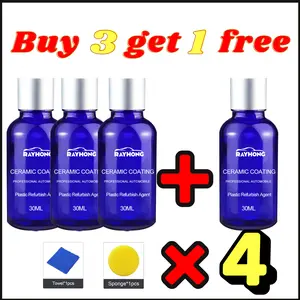 RAYHONG Car Interior Restorer Kit, a Plastic and Leather Refurbish Agent with Ceramic Coating for Dashboard, Door Panels, and Trim