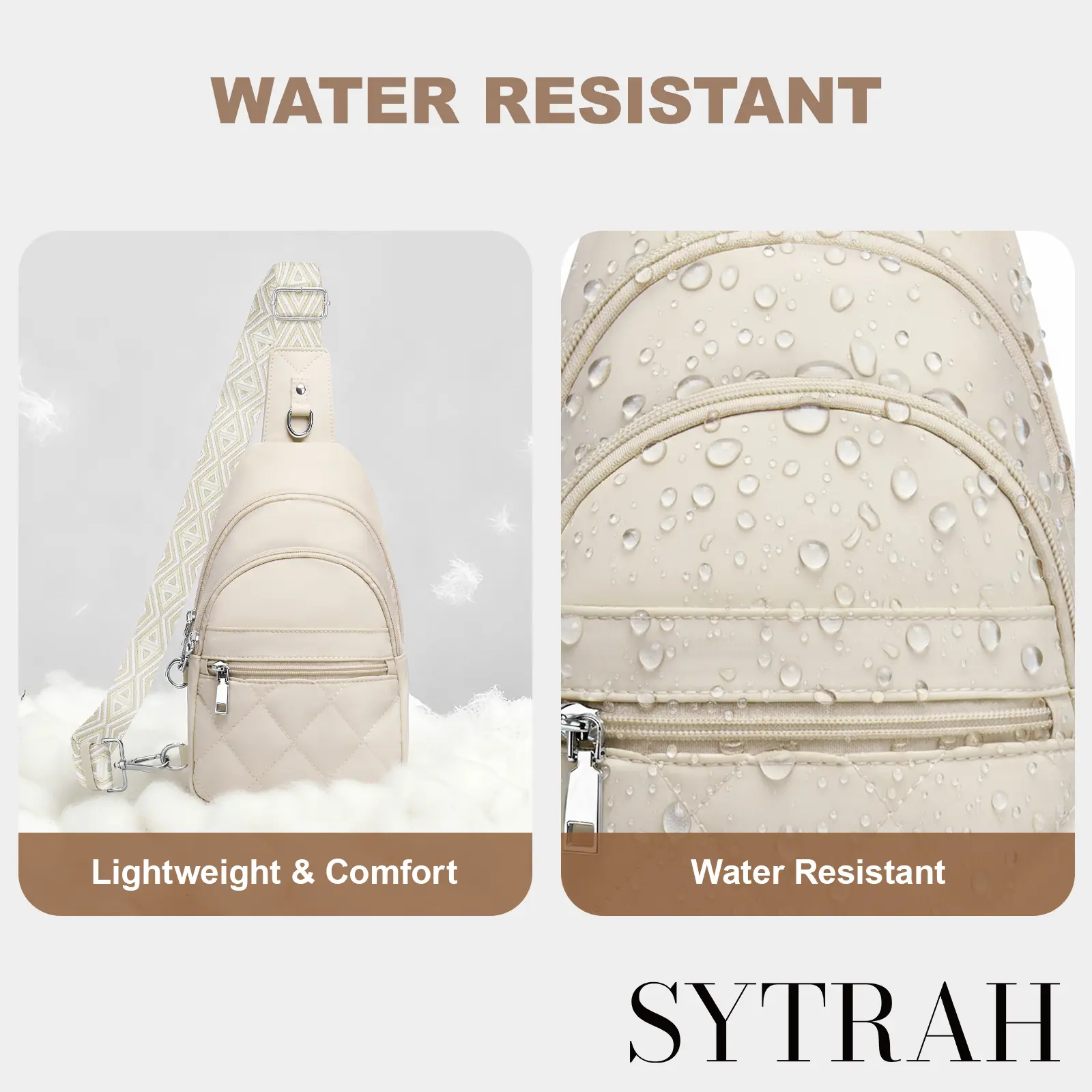 SYTRAH Sling Bag for Women, Anti-Theft RFID Crossbody Bag 