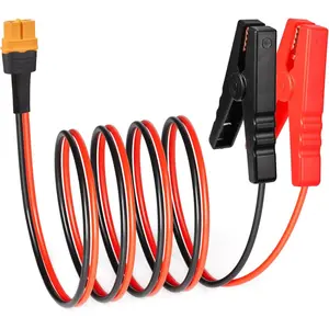 XT60 to Clips,12AWG XT60 Female Connector Quick Disconnect Cable Compatible for RC Battery Station Panel(5FT)