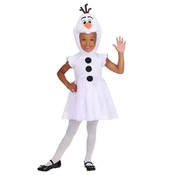 Girl's Toddler Disney Frozen Olaf Costume Hooded Dress (© Disney)