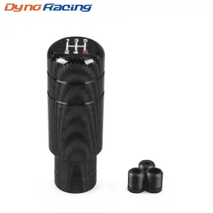 5 Speed 90mm Gear Shift Knob Manual Transmission Aluminum Carbon filter black shifter lever knob Gearshifter