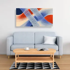 Pictorem C1RC2448W27VDU 24 x 48 in. Abstract Threading - Beige Canvas Wall Art for Home Decor