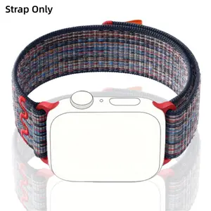 Nylon Elastic Braided Solo Loop Stretchy Straps Elastic Sport Wristbands For Apple Watch Band 44mm 45mm 49mm 40mm 41mm Ultra 2 Sports Wristband Correa Compatible Series 1-11 SE Women Men Watchbands, Smartwatch Accessories, Wearable Smart Watch Accessories