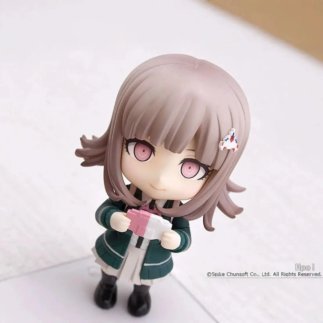 Nendoroid 2227 Nanami Chiaki Posable Face-Swap Action Figure - Danganronpa 1-2 Reload Japanese Anime Manga Collectible for Fans