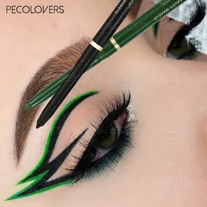 Waterproof Eyeliner Pens - Vibrant Green, Easy Application, Long-Lasting, Smudge-Proof, 2-in-1 Multi-Purpose Eye Makeup for Bold Looks, Graphic Liner