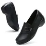 Women's 2025 Summer Retro Synthetic Slip-On Flats - Black Flat Shoes, Casual Cute Lightweight Waterproof Basic Ankle Footwear, Comfortable Walking Shoes for Daily Wear, Holiday Use