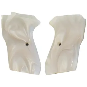 Bersa Thunder Firestorm 22 380 Pistol Grips in White Pearl Acrylic