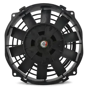 Black 8" inch 12V Universal Car Electric Radiator Slim Fan Push Pull Set NEW
