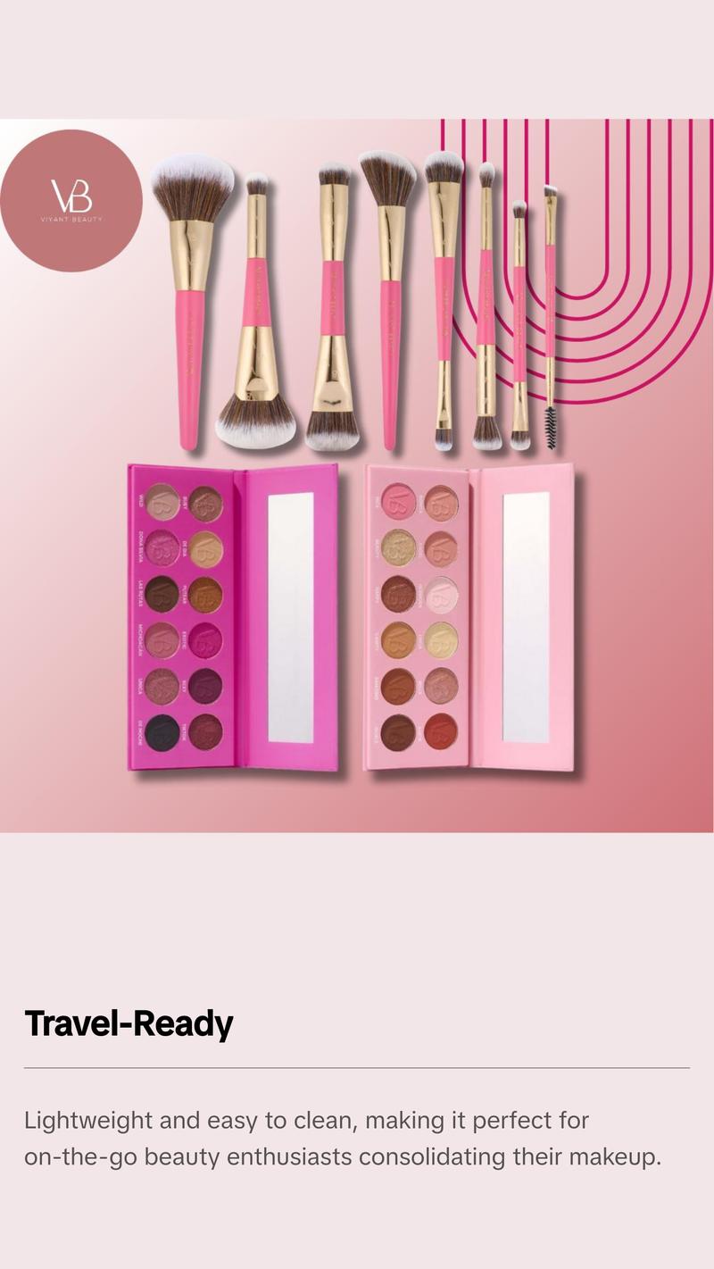 ViyantBeauty Dual Persona Eye & Brush Bundle - Desmadre + Niña Buena