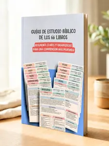 Guías de Estudio Bíblico de los 66 Libros: Resúmenes Claros y Organizados para una Comprensión Más Profunda (Bible Study Guides) (Spanish Edition)