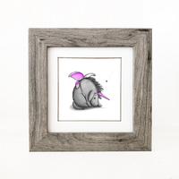 7x7" grey frame