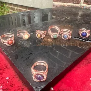 Juma Copper King CQ Gemstone Bead Ring