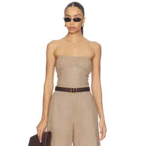 Elodie the Label Mavi Top in Mocha