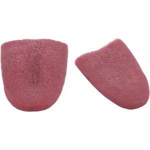 2 Pcs Realistic Fake Tongue Gross Jokes Prank Magic Tricks Halloween Magicians Props Tongue Toy Magic Kits Accessories