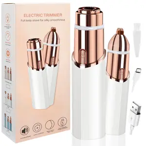 Mother's Day Gift, Electric Hair Trimmer for Women, 1 Box Rechargeable 2 in 1 Body & Facial Diffuser Hair Removal Double Head Trimmer for Face Underarm Legs, Gifts for Girl, Women's Electric Shaver, Bikini Shaver for Women