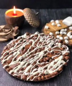Chocolate Pizza - Campfire S'mores