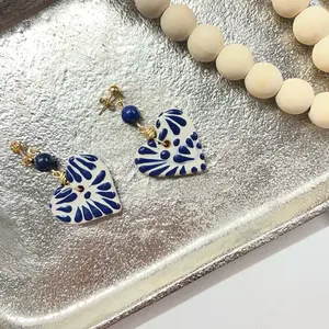 Aretes Corazón Talavera