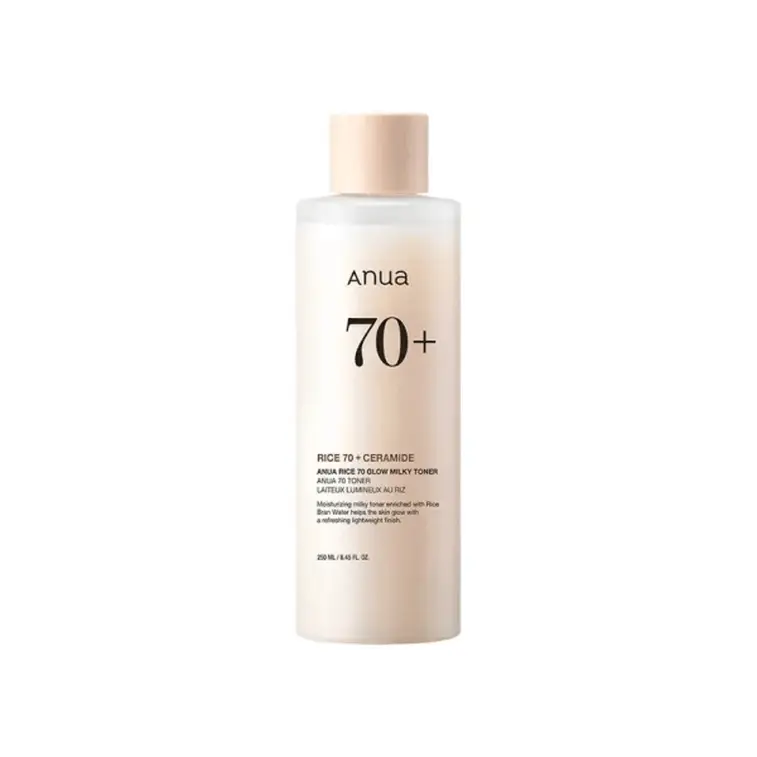 Anua Rice 70+ Glow Milky Toner – Hydrating & Brightening Korean Facial Toner 250 mL