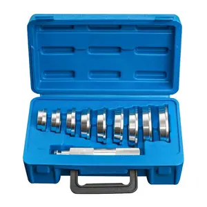 10 Inclined Bearing Disassembly and Assembly Tools Set for Wheel Bearings, Bushing and Rubber Sleeve Pressing Tool Kit, Essential Auto Repair Equipment