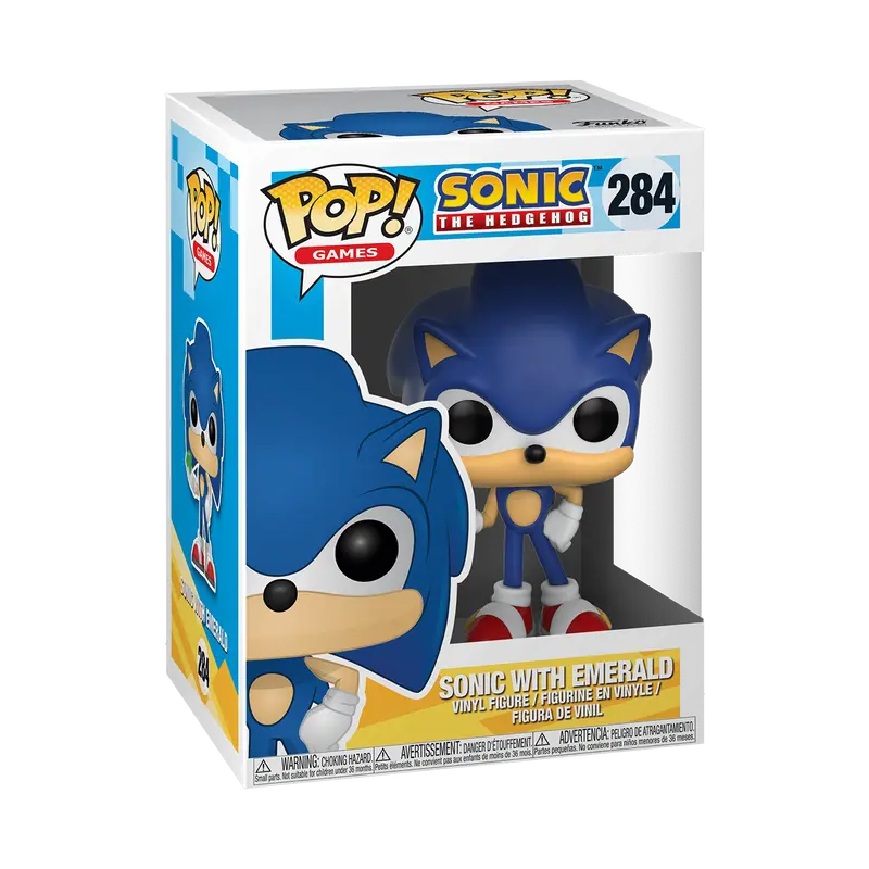 Funko Pop Vinyl Figure Sonic The Hedgehog With Emerald