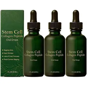 Collagen Peptide Oral Drops (30ml): Lift & Firm Sagging Skin, Reduce Wrinkles | 2026 New Natural Supplements for Women & Men (3-Pack)