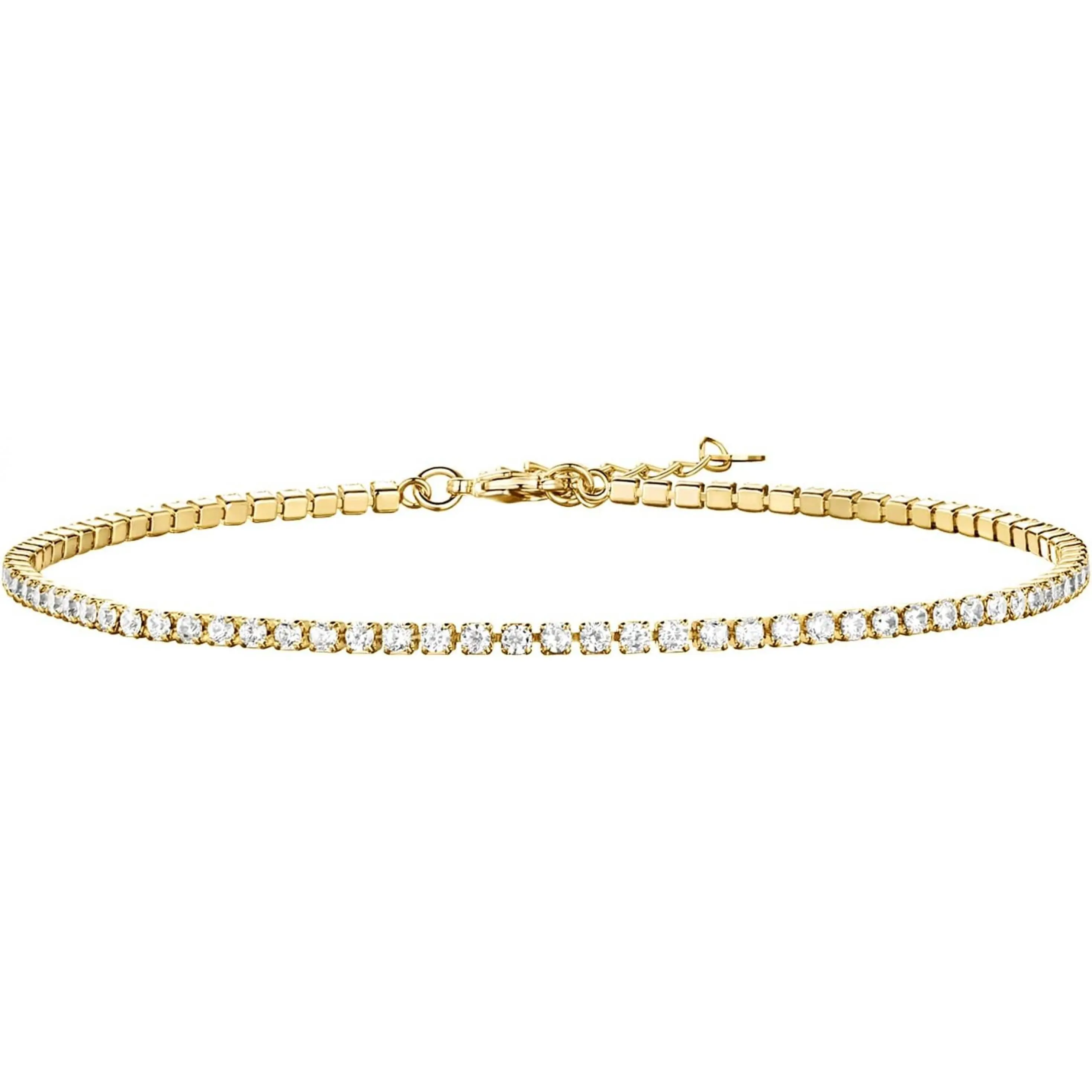 14K Gold Plated Tennis Anklets for Women | Tennis Ankle Bracelet for Women