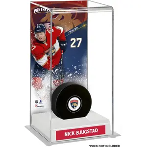 Nick Bjugstad Florida Panthers Deluxe Tall Hockey Puck Case