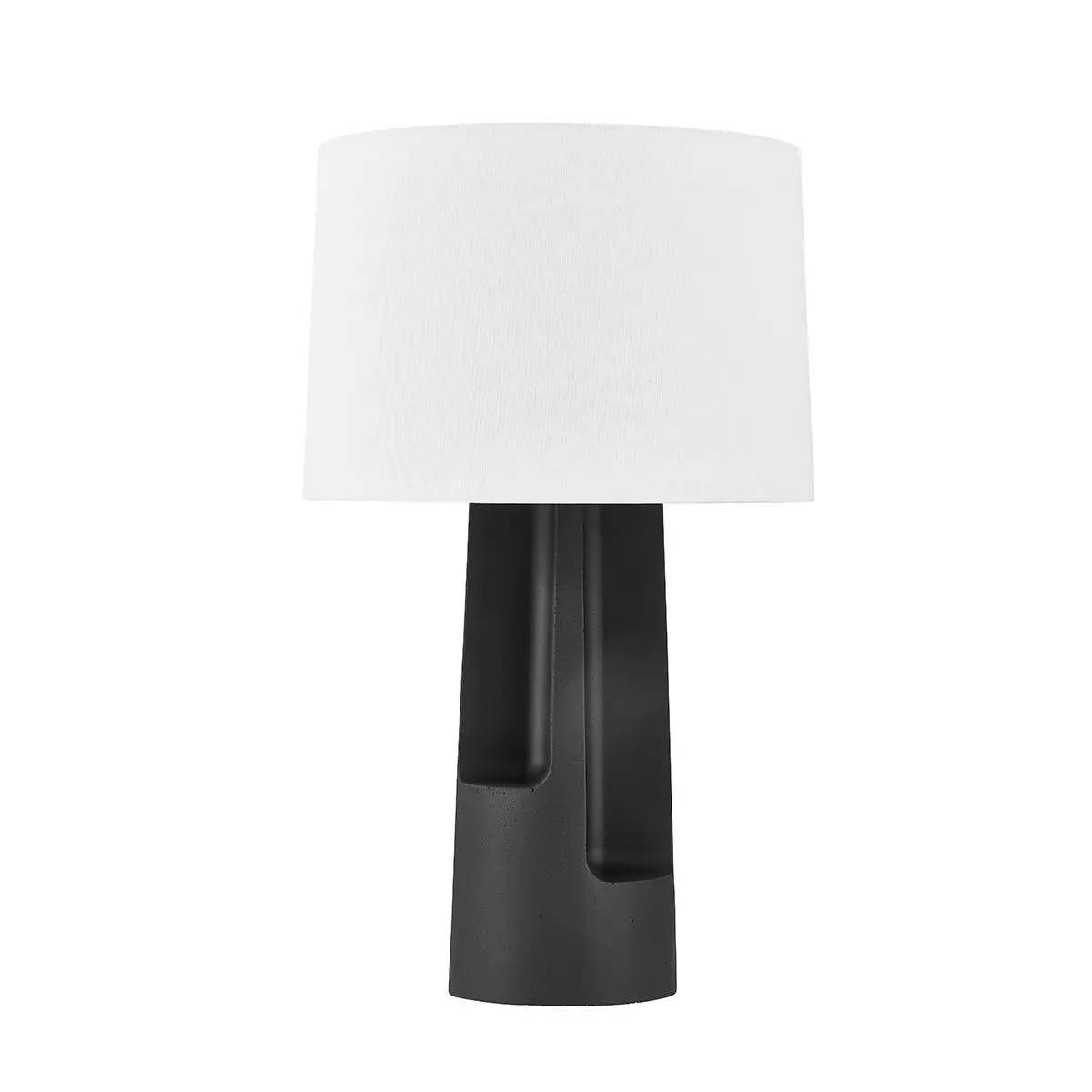 Canyon Table Lamp with Espresso Concrete Base and Unique Downward Light Effect