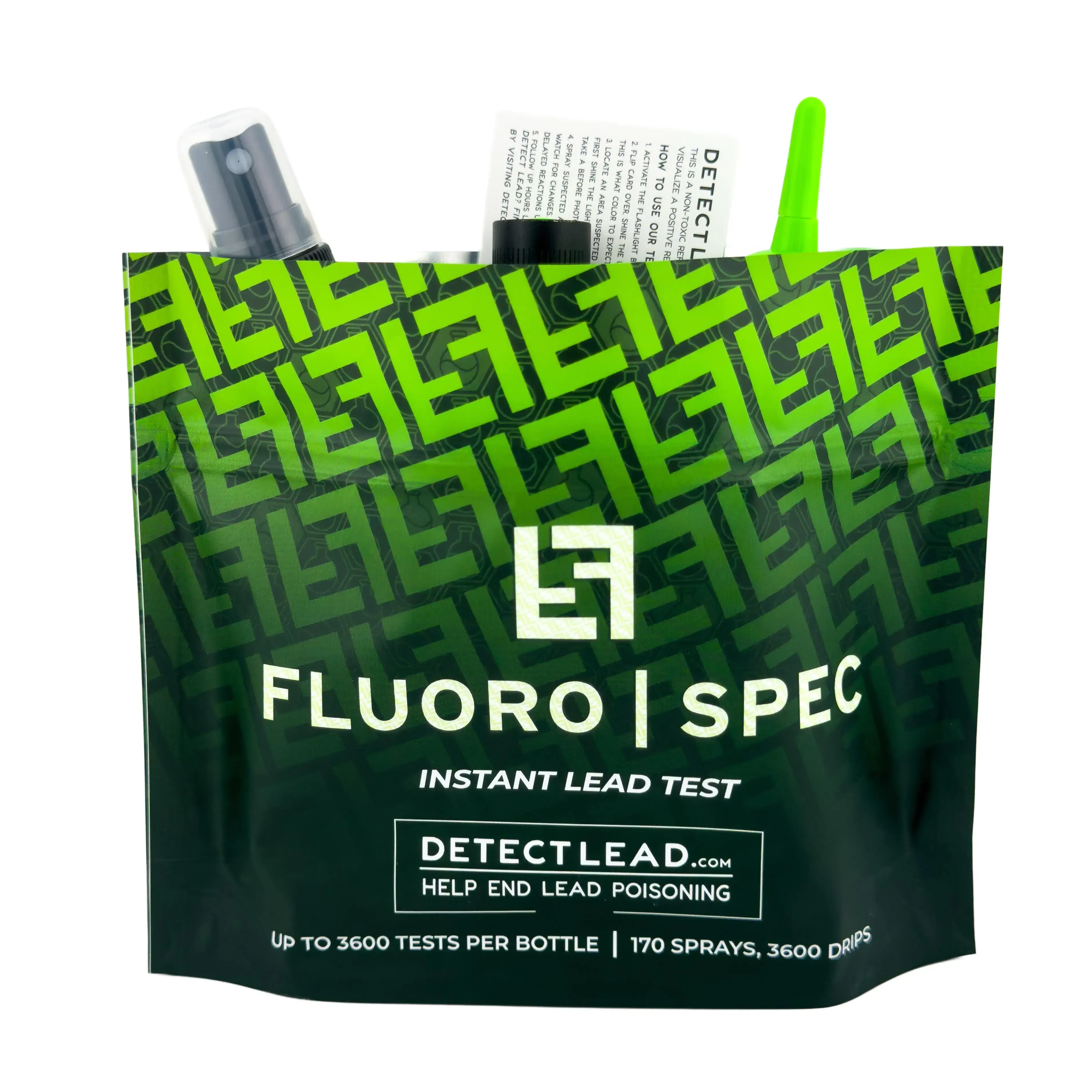 FLUOROSPEC INSTANT LEAD TEST- up to 3600 uses to protect yourself and your family.