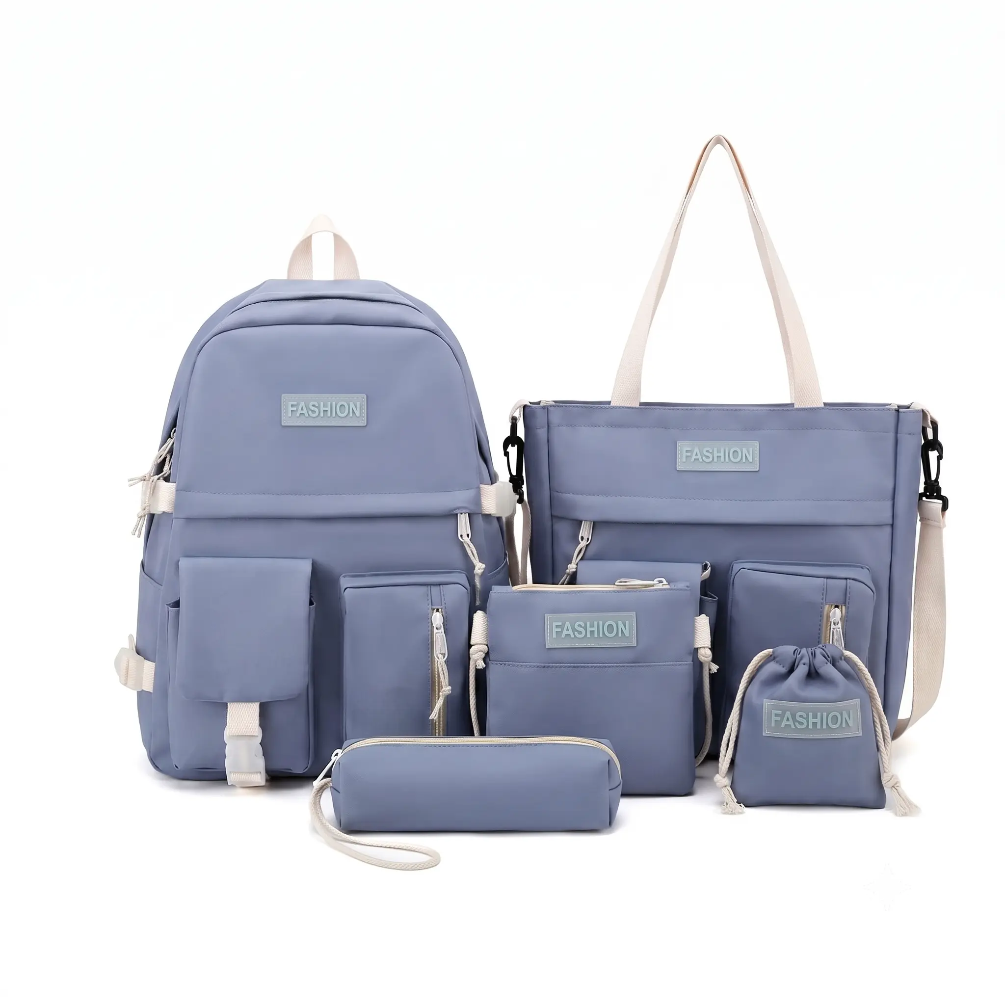 Unisex Korean-Style Chic Colorblock Canvas Casual Lightweight Backpack - 20-35L Expandable Multi-Function School Backpack Bookbag, 14-Inch Laptop Rucksack, Wear-Resistant, Zippered, Adjustable Shoulder Strap, Plain, for College Adults, Outdoor Day Trips