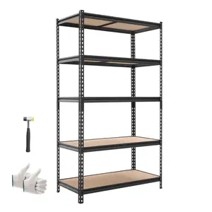 【Summervibes】VEVOR Storage Shelves, 5-Tier Adjustable, 2500 lbs Capacity, Heavy Duty Garage Storage Shelving Unit, Metal Utility Rack Shelf, for Garage Warehouse Basement Kitchen, 40.35" W x 20.35" D x 71.38" H