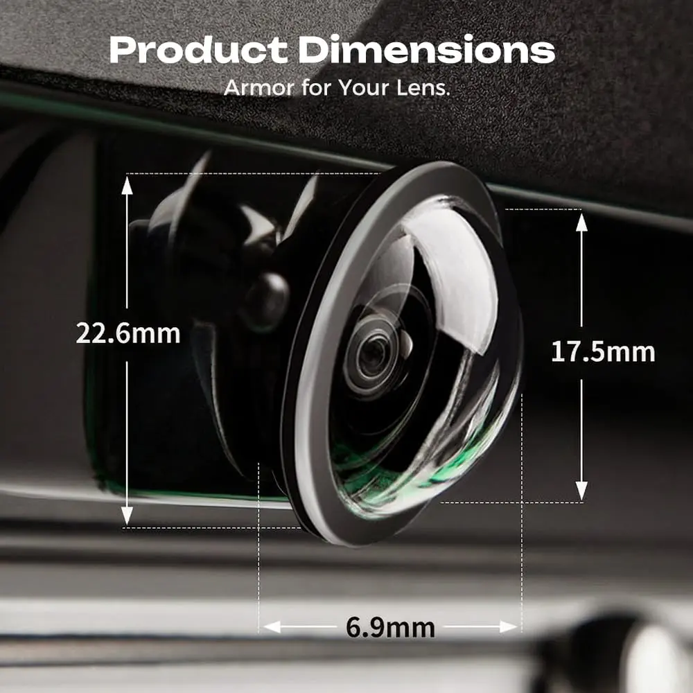 Car Camera Lens Protector, 2026 New Clear Backup Camera Protective Sticker, Anti-Scratch Waterproof Car Reversing Cameras Protection for Vehicle Cameras, Simple Adhesive Installation (4 PCS)