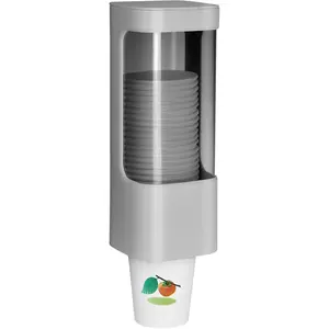 Cup Dispenser Wall Mounted Bathroom Cup Holder, 3oz-5oz Disposable Paper Cup Plastic Cup Dispenser, Water Cooler Dispenser Cup Holder with Paste Plate for Home Office Hospital Gym