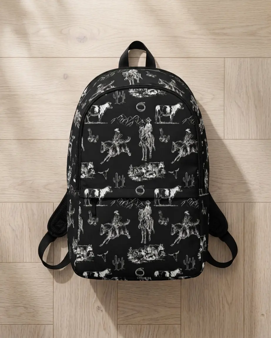 Ranch Life Western Backpack (Black)