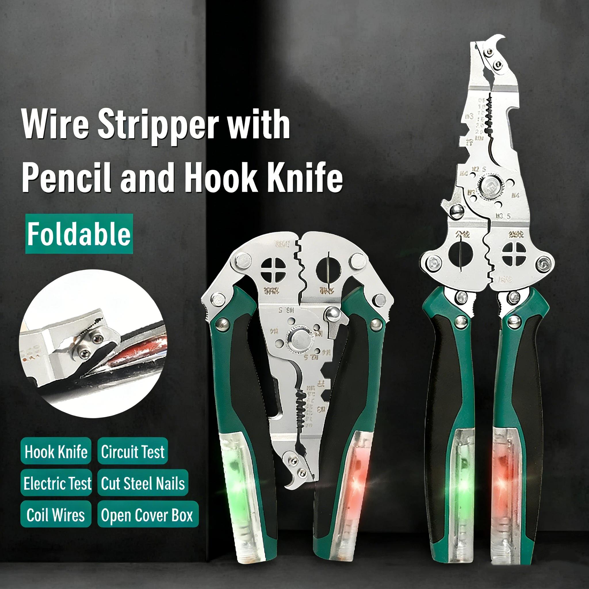The Ultimate 16-in-1 Heavy Duty Electrical Tool: Wire Stripping, NCV Testing & Breakpoint Detection. Must-Have for Professional Electricians & Construction Sites