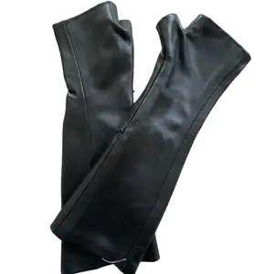 Long Leather Gloves