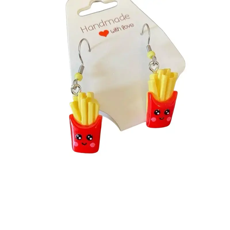 Happy French Fry Charm Earrings
