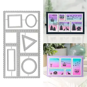 Metal Die Cutting Mold Stamp Frame, DIY Scrapbook Card Making Tool, Paper Craft Supplies, Ideal for Greeting Cards & Art Projects