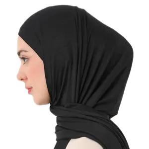 Women's Premium Jersey Hijab in Deep Red - Soft Stretch Fabric for Comfort & Elegance Ideal for Daily Wear Work School Prayer & Special Occasions