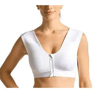 Tommie Copper Shoulder Support Comfort Bra w/ Front Zipper